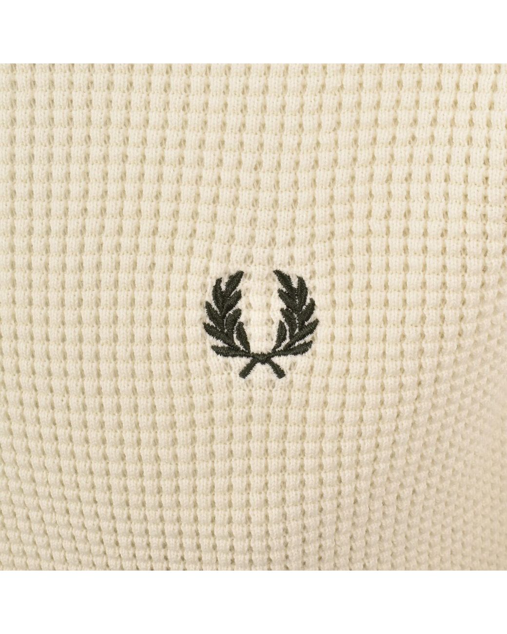 Fred Perry Natural Waffle Stitch Knit Jumper for men