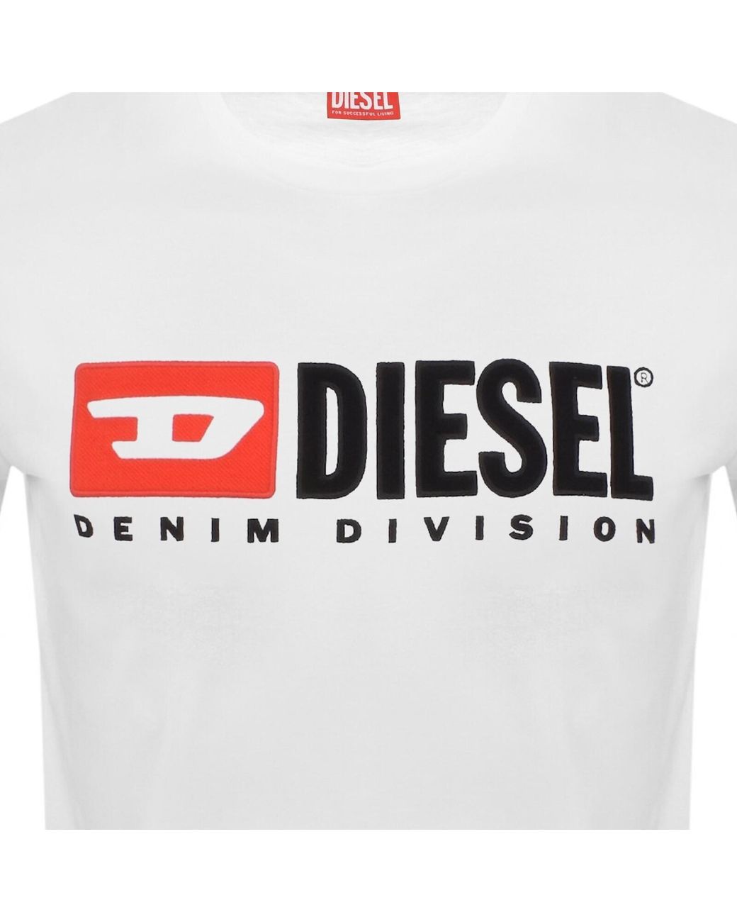 DIESEL White T Boxt Div T Shirt for men