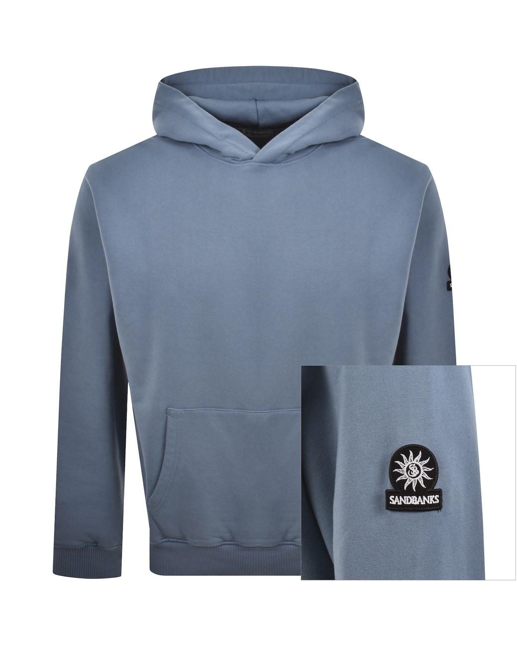 Sandbanks Blue Badge Logo Hoodie for men
