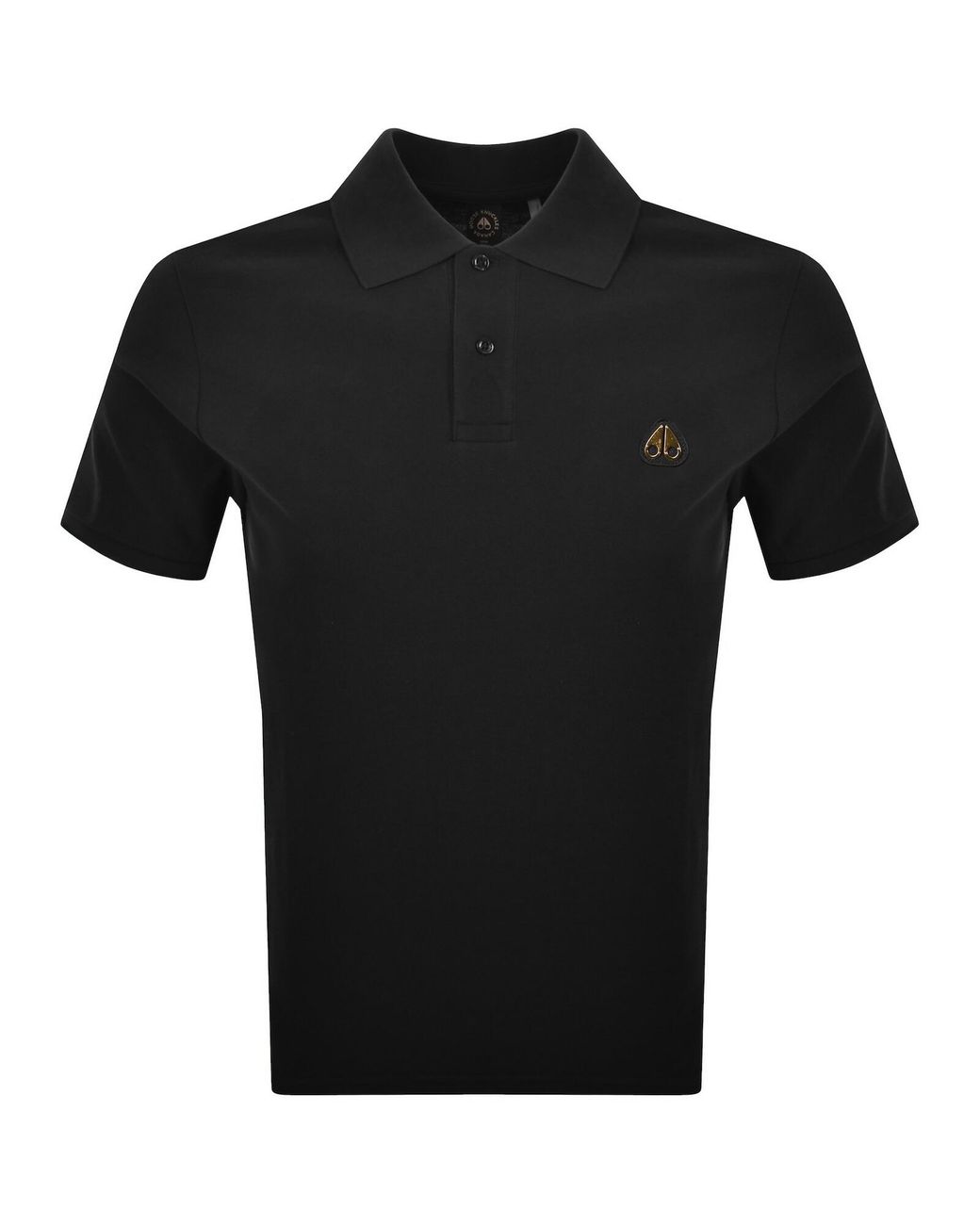 Moose Knuckles Black Everett Polo T Shirt for men