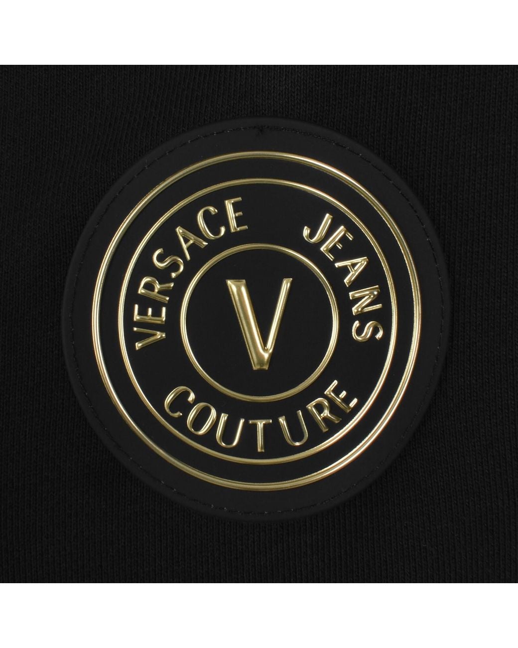 Versace Jeans Black Couture Logo Hoodie for men