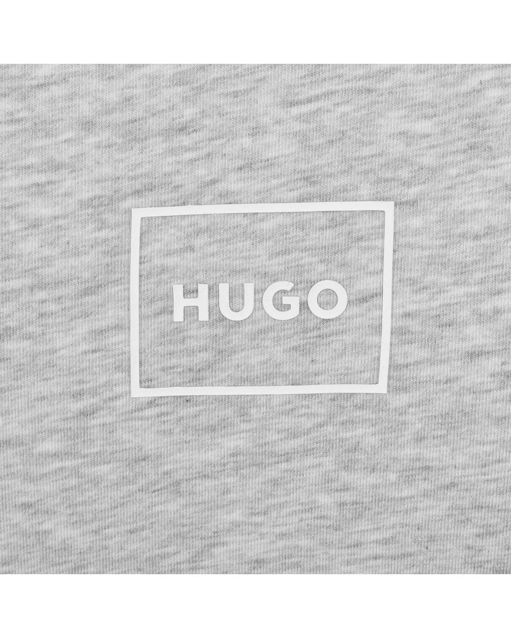 HUGO Gray Laze T Shirt Light Pastel for men