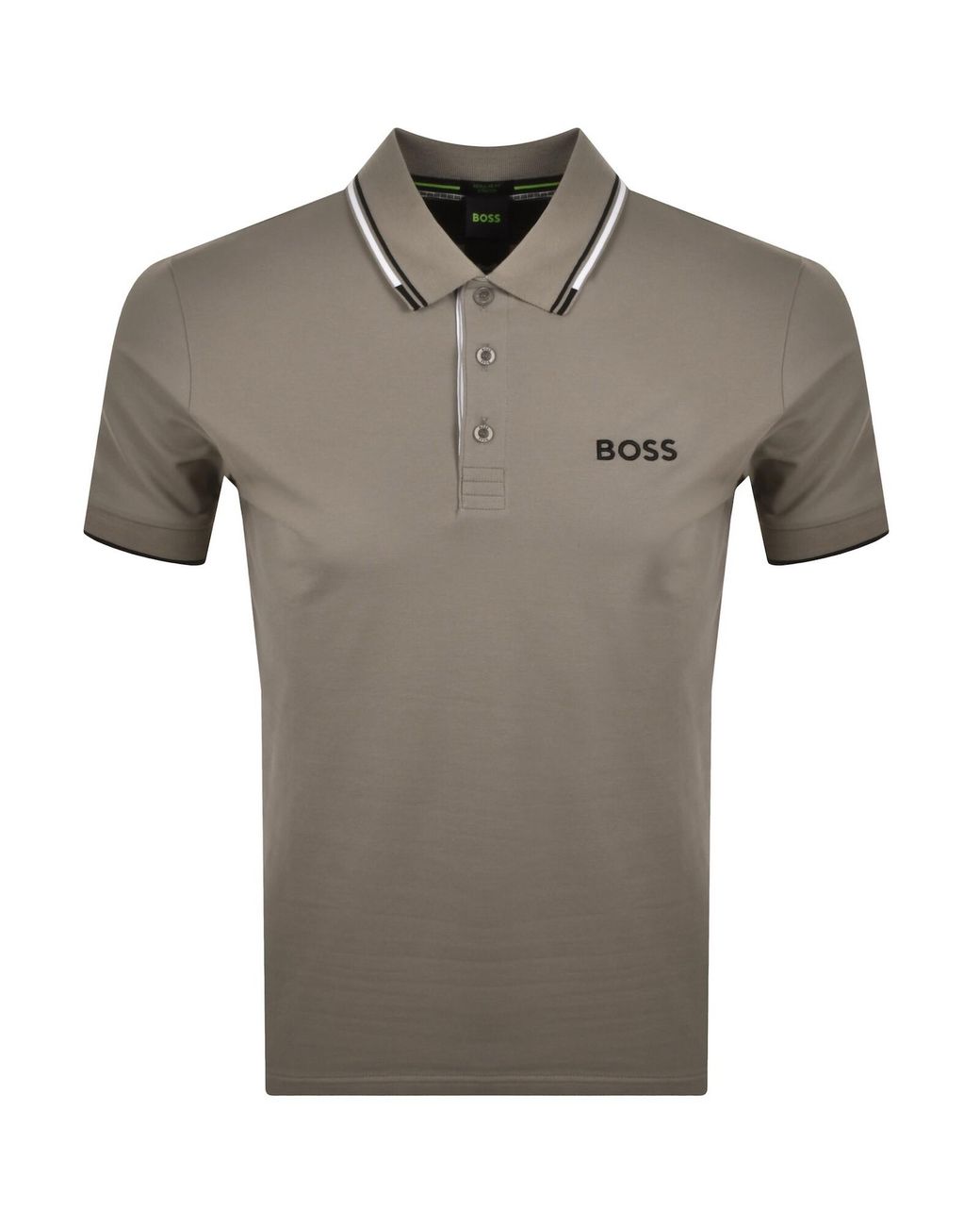 Boss Gray Boss Paddy Pro Polo T Shirt Light for men