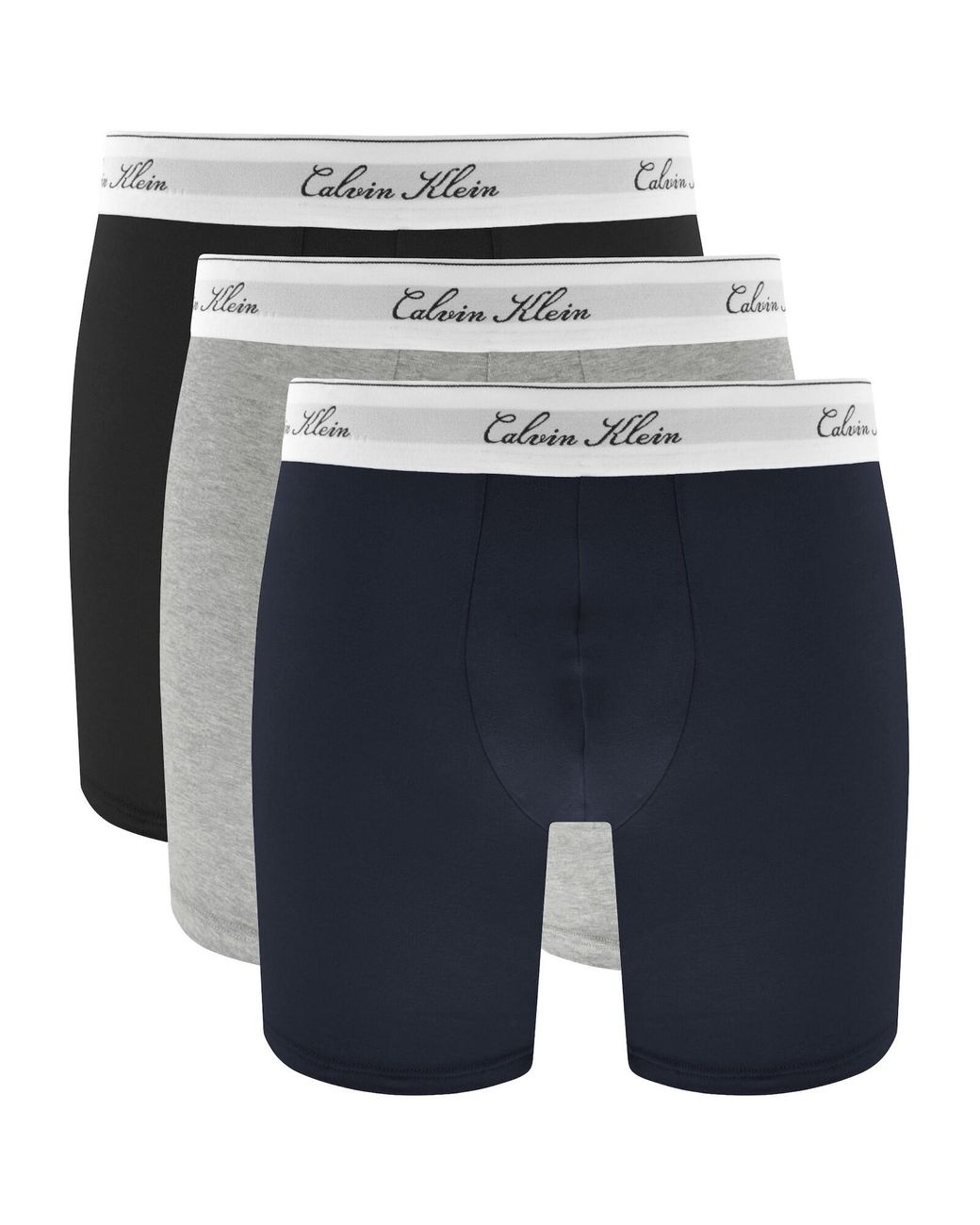 Calvin Klein Blue Underwear 3 Pack Boxer Briefs for men
