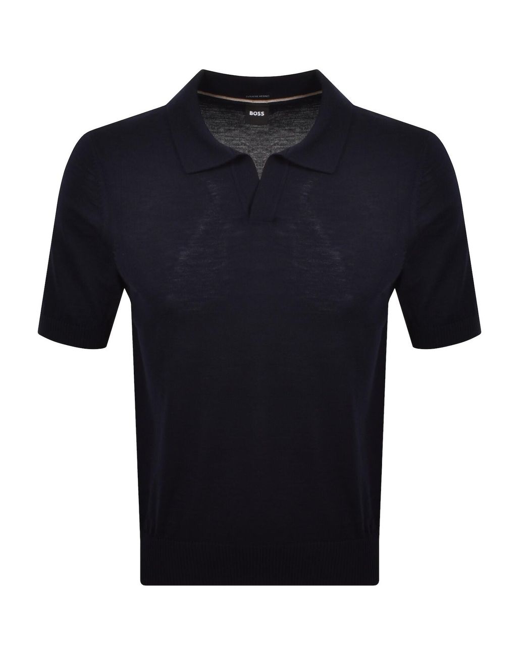 BOSS BUSINESS Blue Boss Lantoni Knit Polo for men