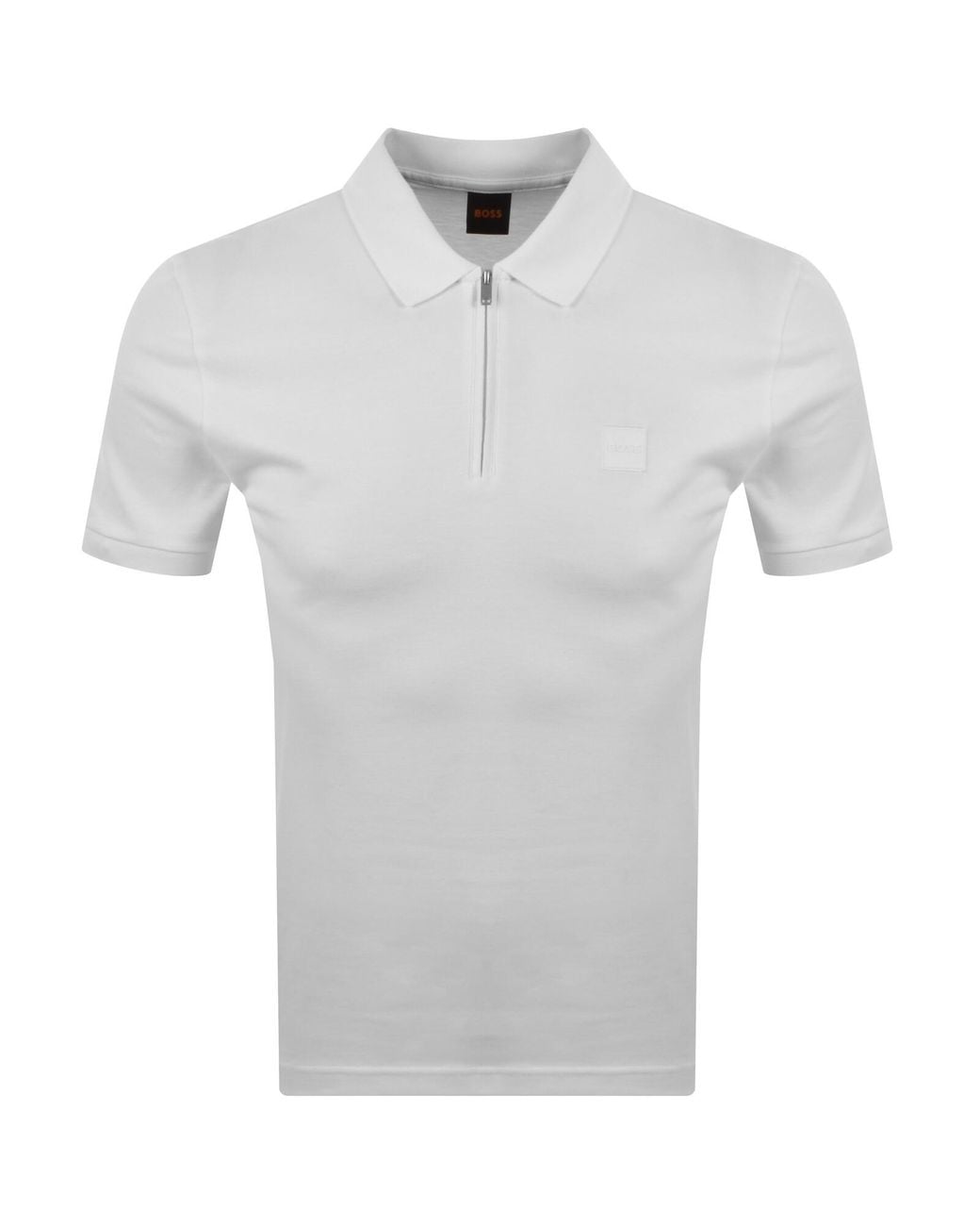 Boss Gray Boss Passerzip Polo T Shirt for men
