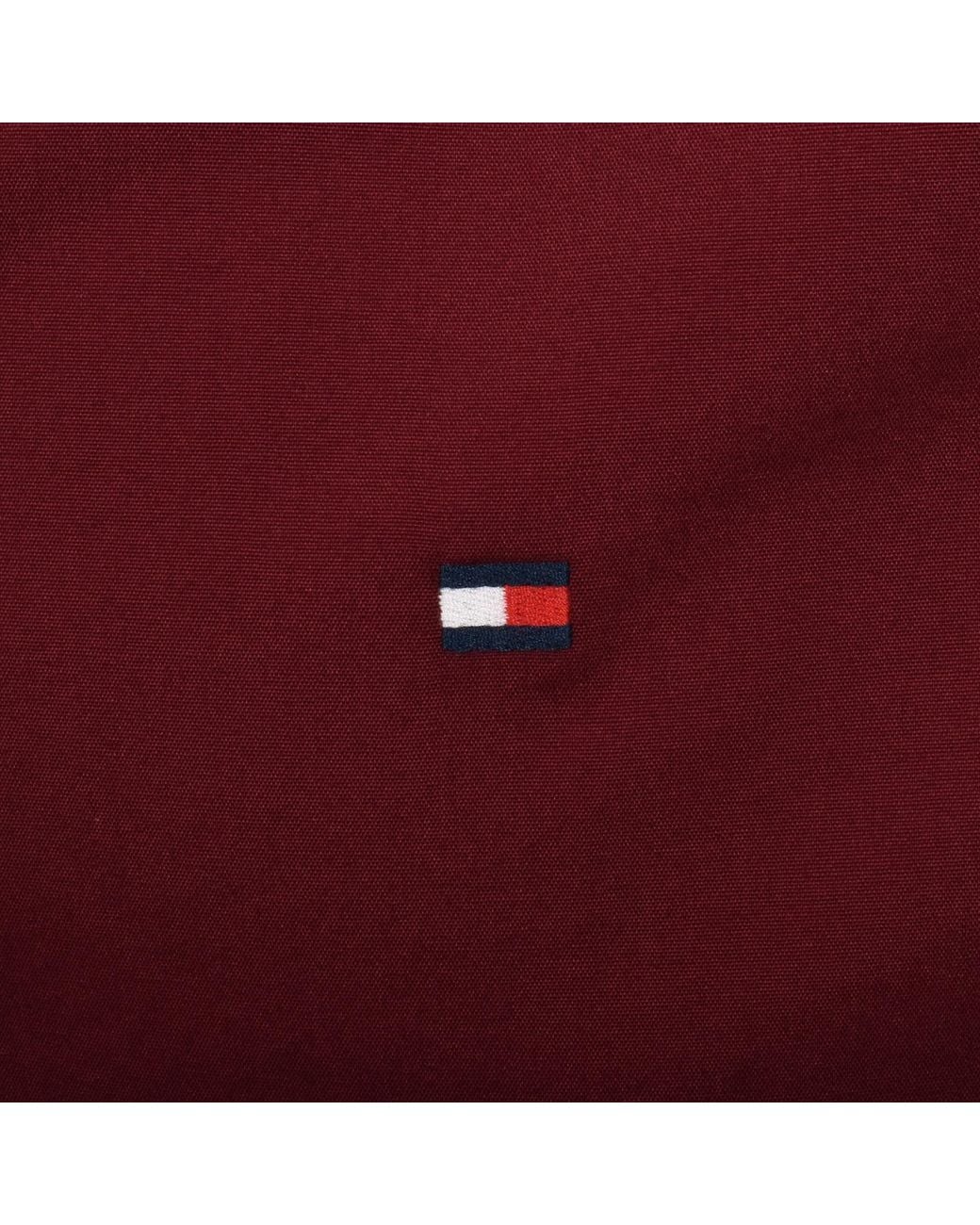Tommy Hilfiger Red Flex Poplin Shirt for men