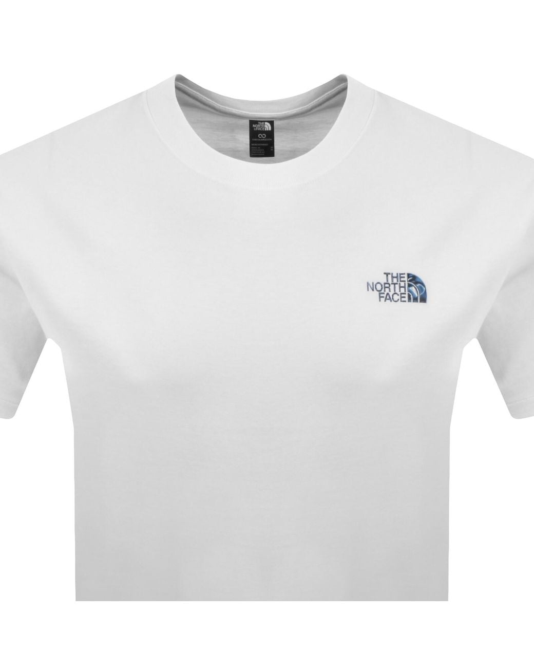 The North Face White Liquid Box Nse T Shirt for men