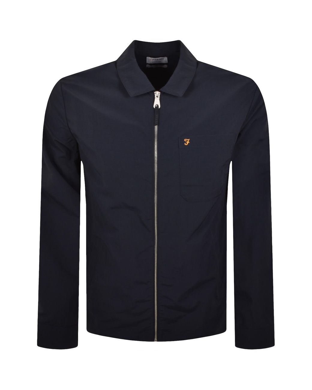 Farah Blue Farah Fintoni Zip Overshirt for men