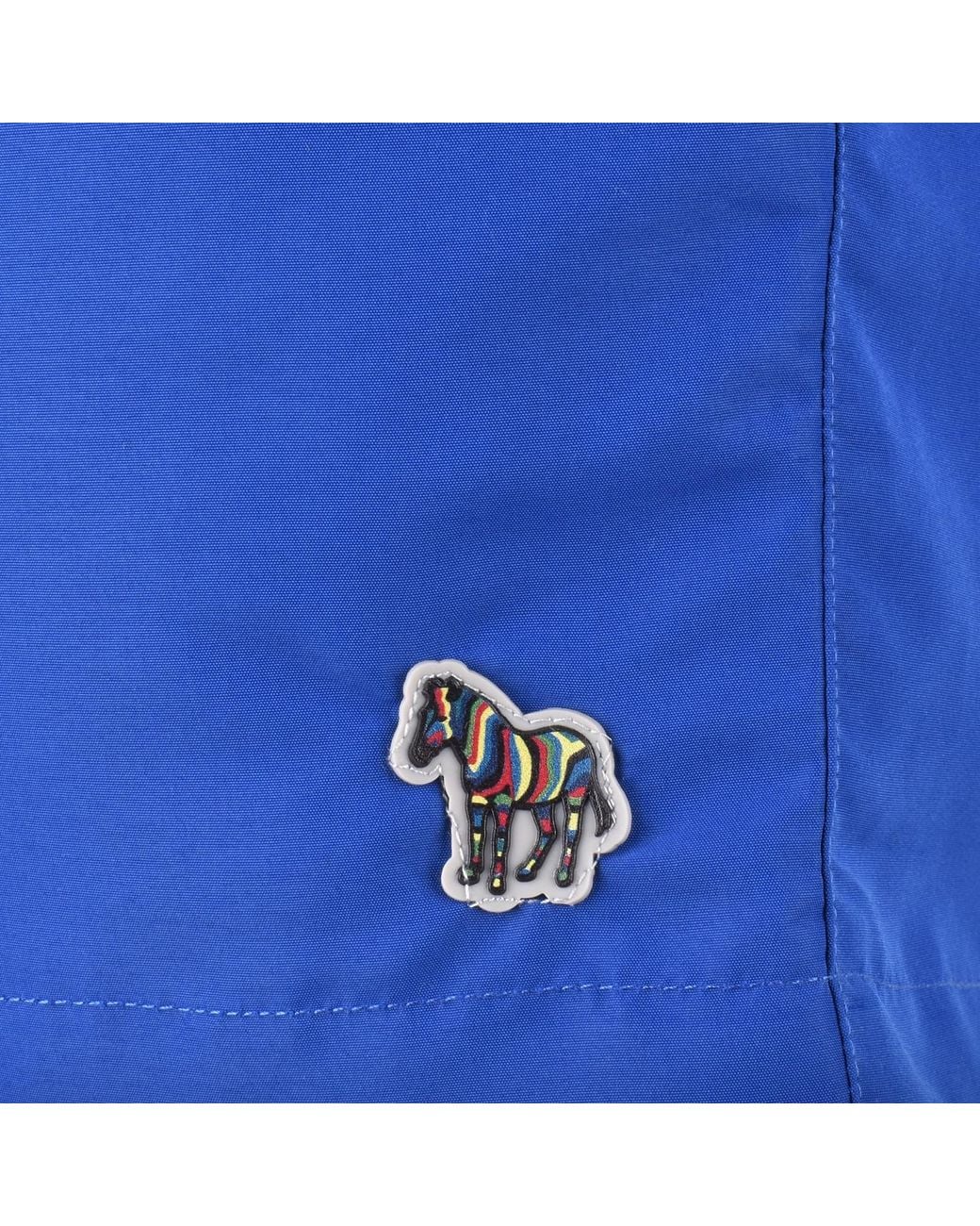 Paul Smith Blue Zebra Swim Shorts Cobalt for men