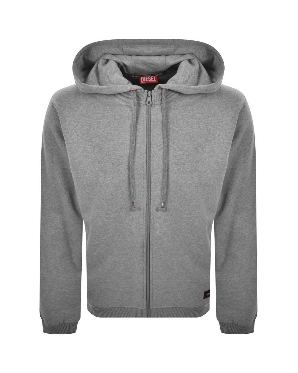 DIESEL Gray Joy D Core Hoodie for men