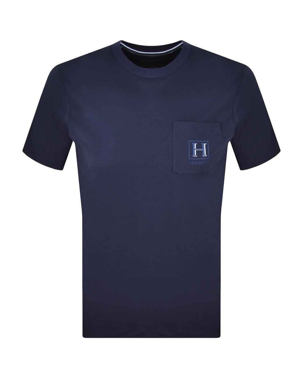 Hackett Blue Heritage Pocket T Shirt for men
