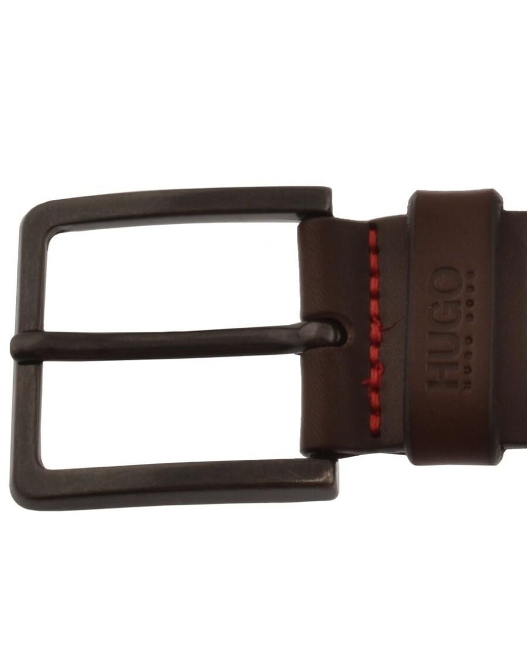 HUGO Brown Gionio Leather Belt for men