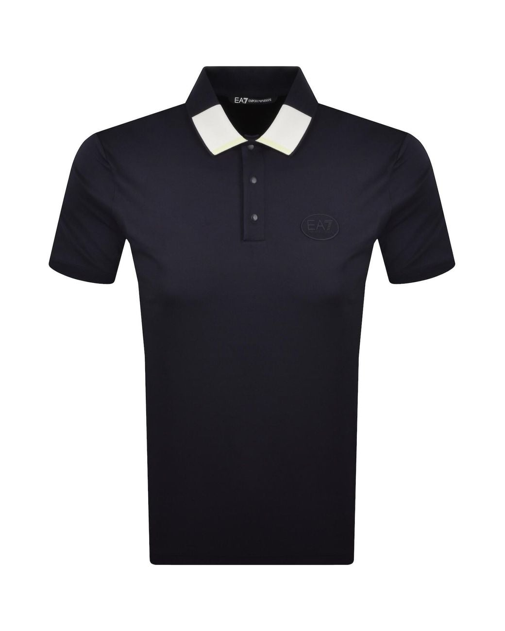 EA7 Blue Emporio Armani Polo T Shirt for men