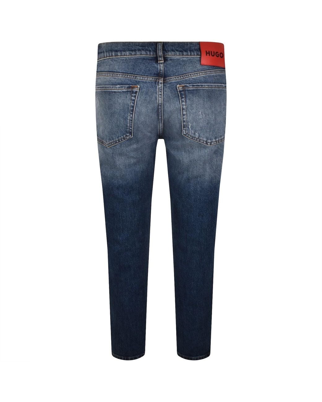 HUGO Blue 634 Tapered Fit Jeans Mid Wash for men