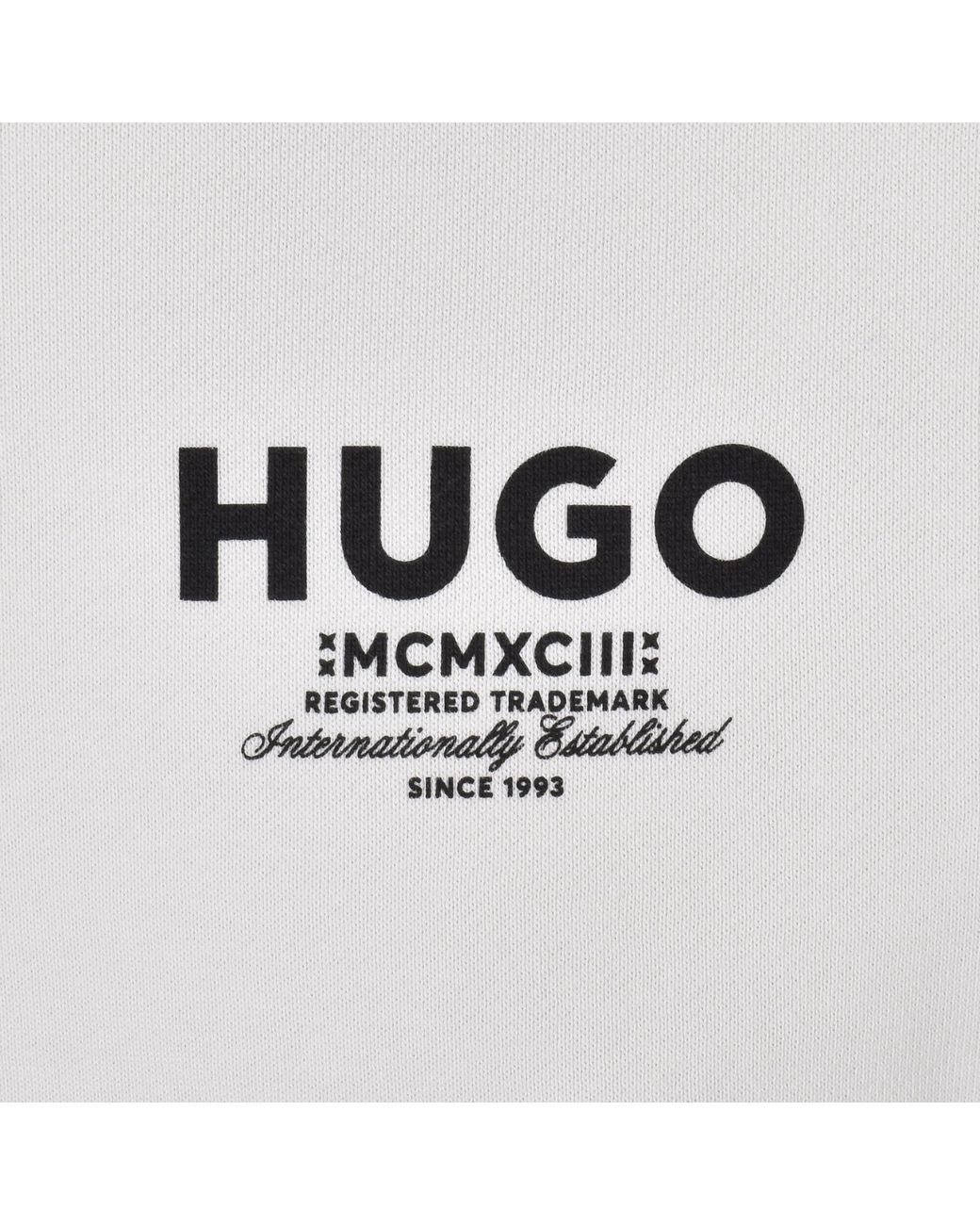 HUGO White Nespon Sweatshirt for men
