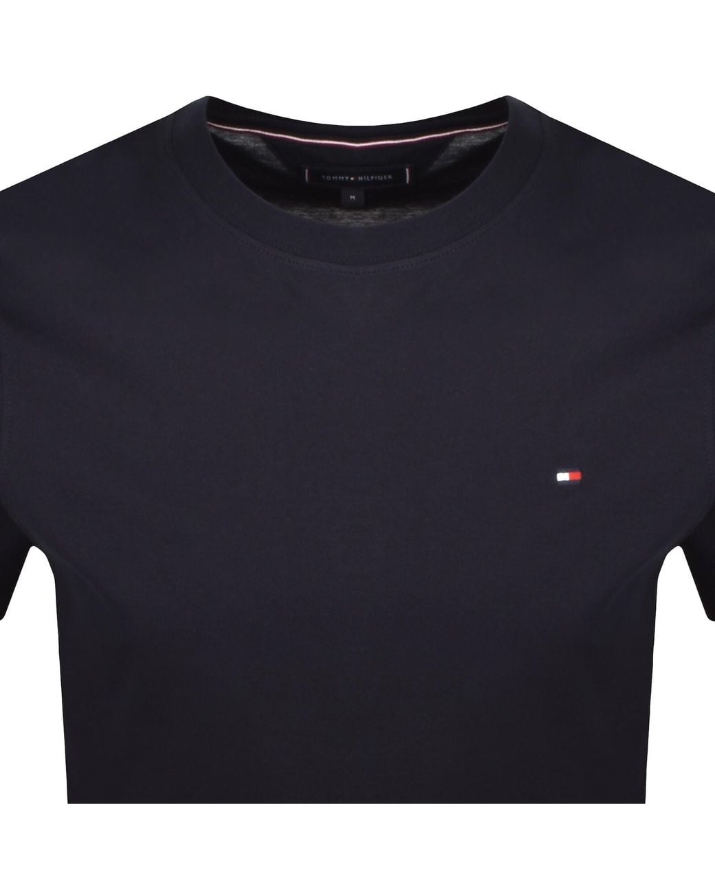 Tommy Hilfiger Black Global Stripe T Shirt for men