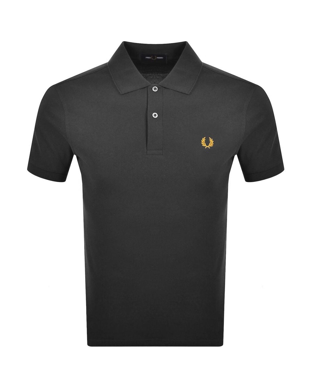 Fred Perry Black Knit Polo T Shirt for men