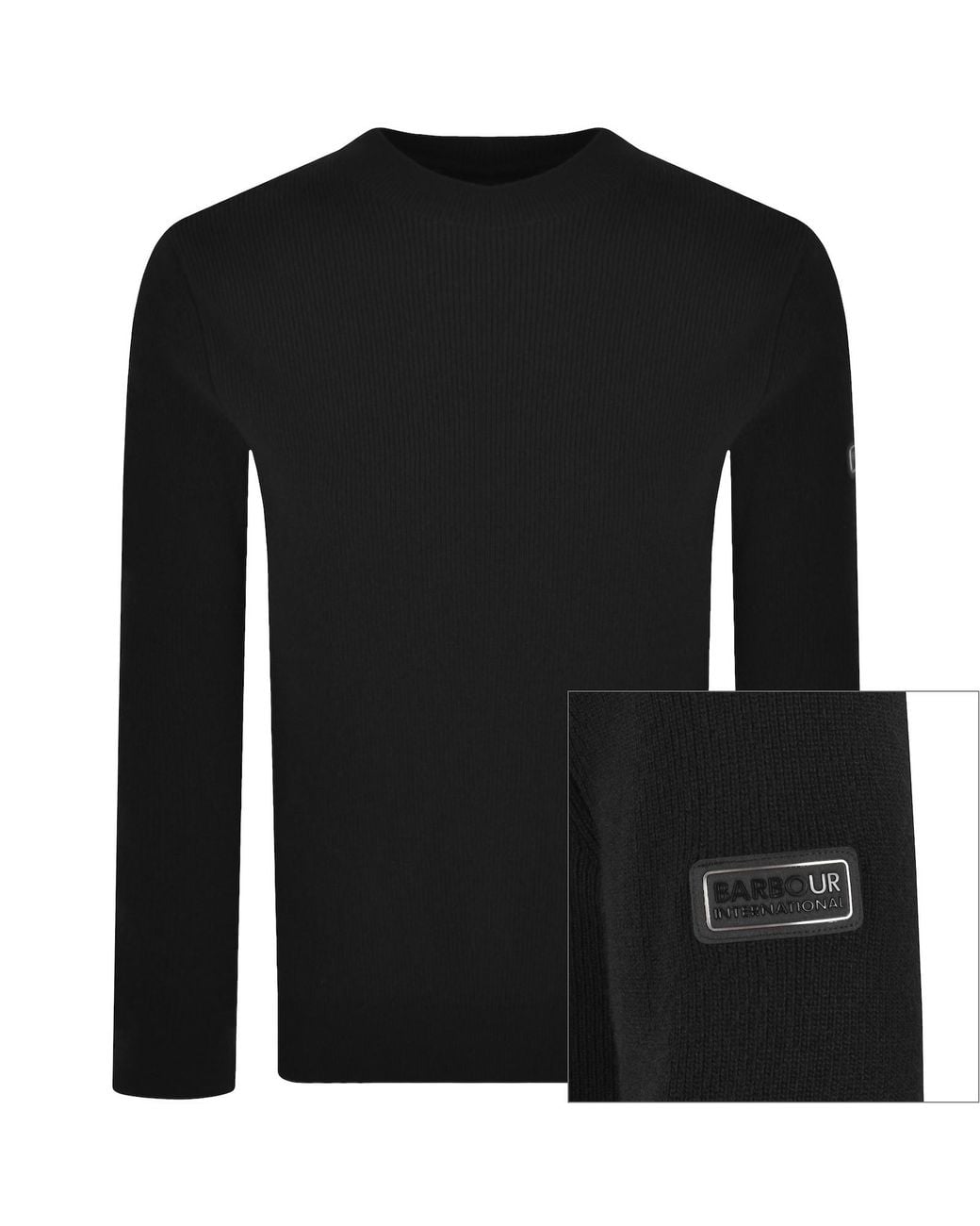 Barbour Black Crawley Jumper for men