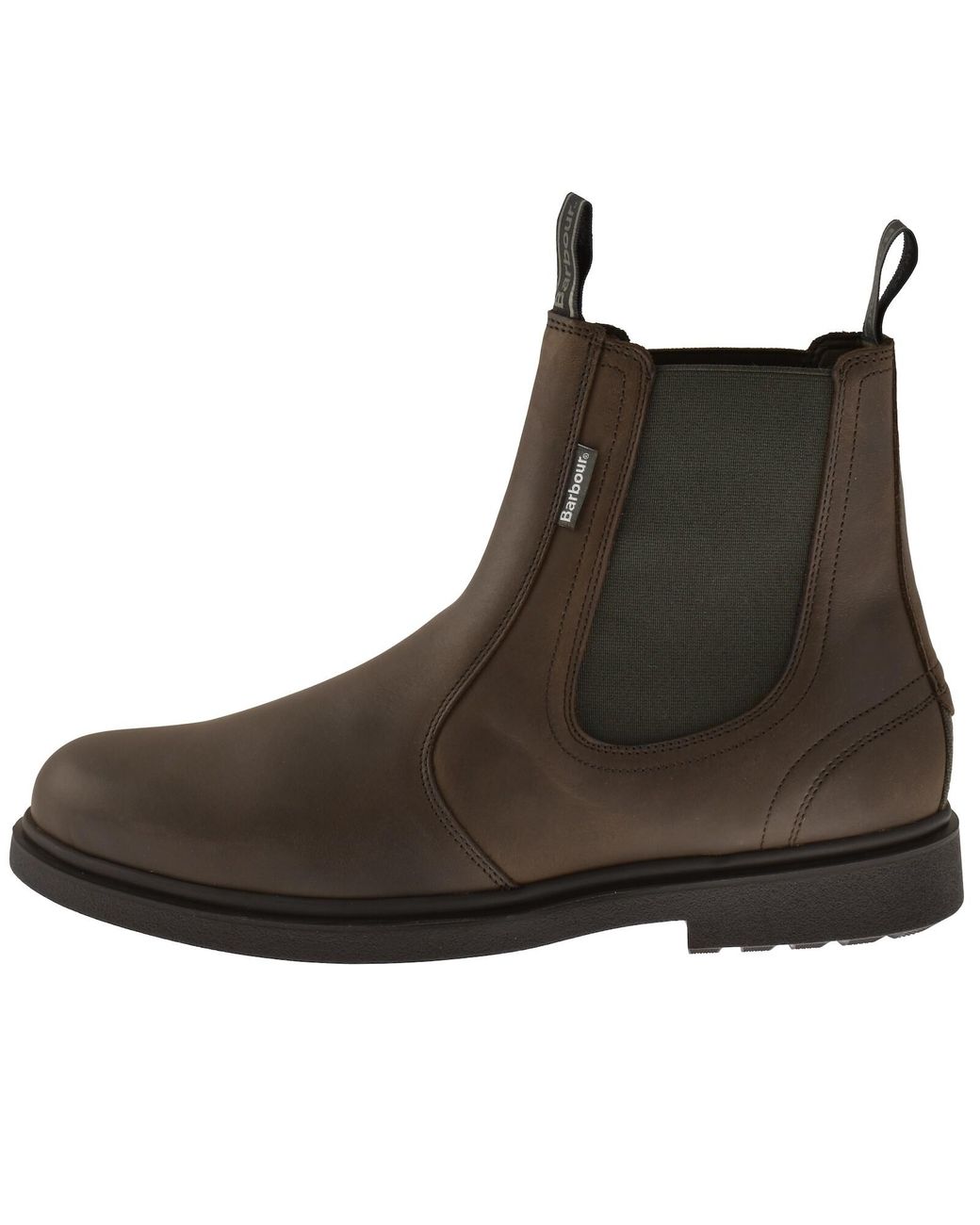Barbour Brown Hale Chelsea Boots for men