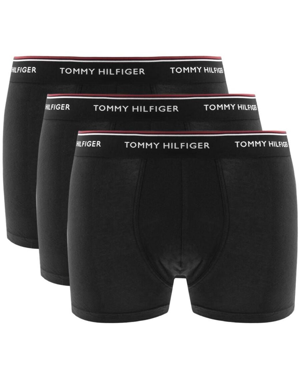 Tommy Hilfiger Black Underwear 3 Pack Trunks for men