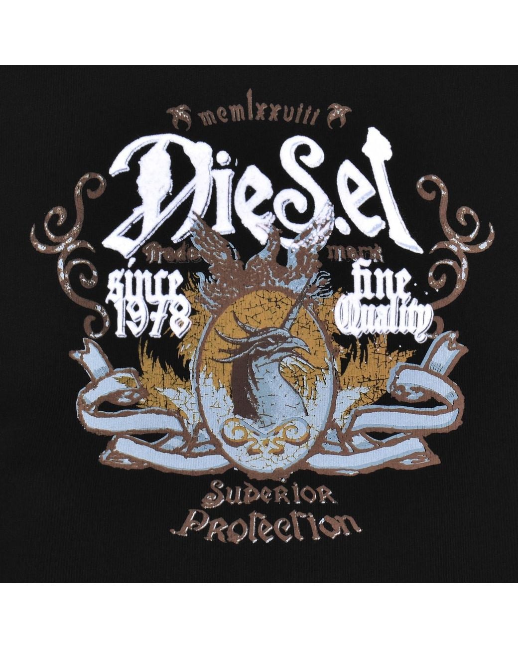 DIESEL Black T Adjust Aa10 T Shirt for men
