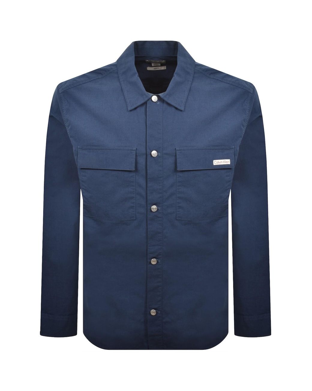 Calvin Klein Blue Jeans Nylon Utility Shirt for men