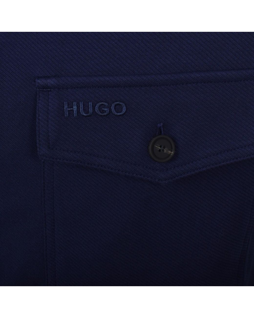 HUGO Blue Enalu Overshirt Jacket for men