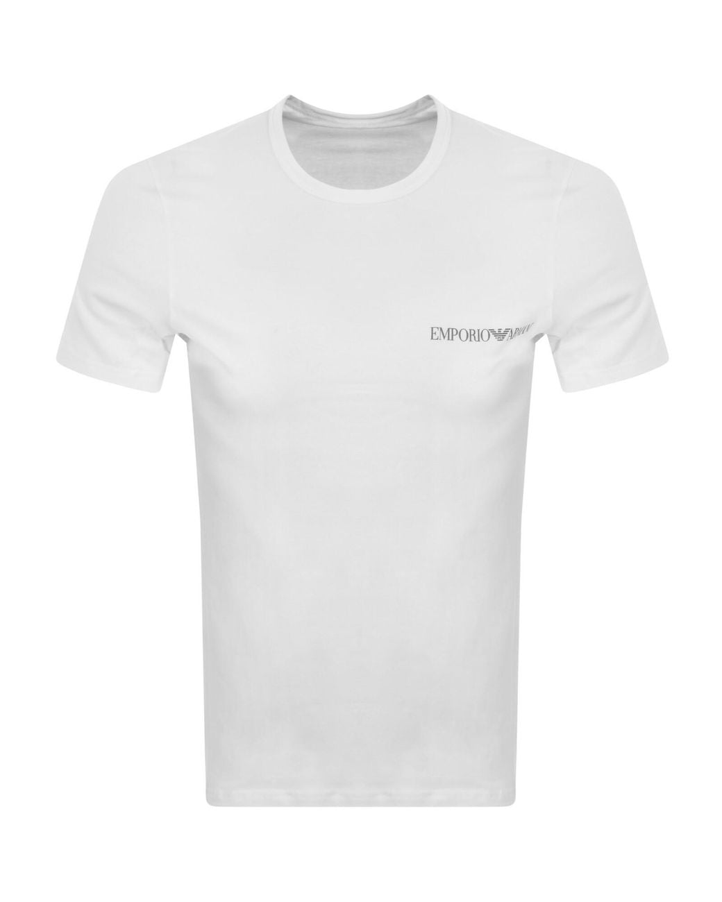 Armani Black Emporio 2 Pack Logo T Shirts for men