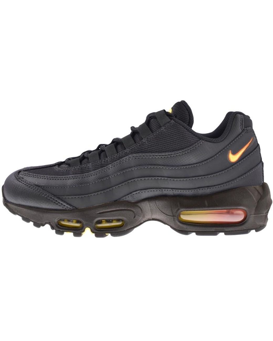 Nike air max 95 black with blue tick hotsell