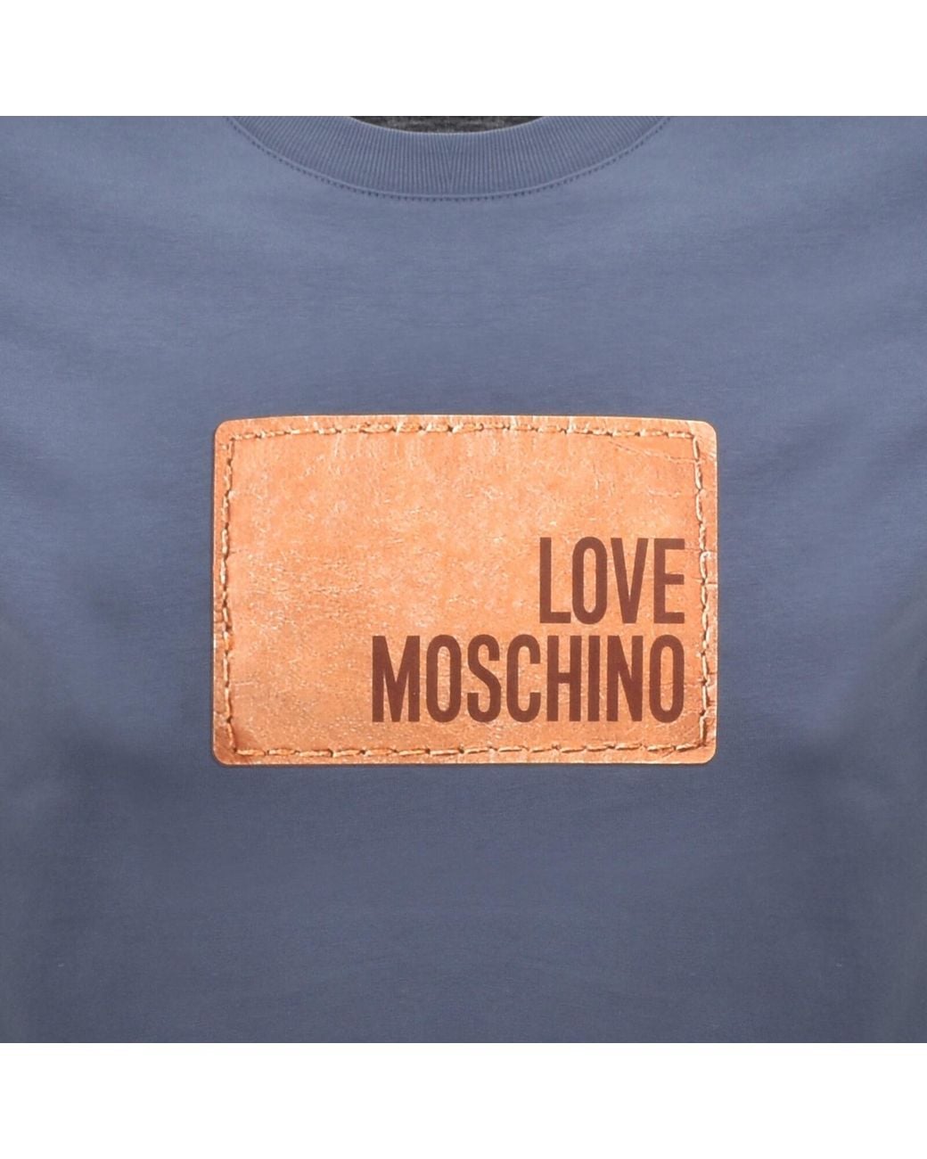 Moschino Blue Graphic T Shirt for men