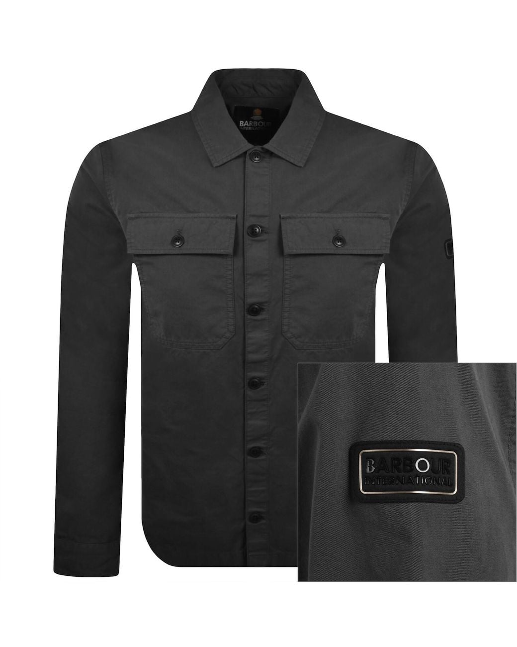 Barbour Black Arlo Overshirt for men