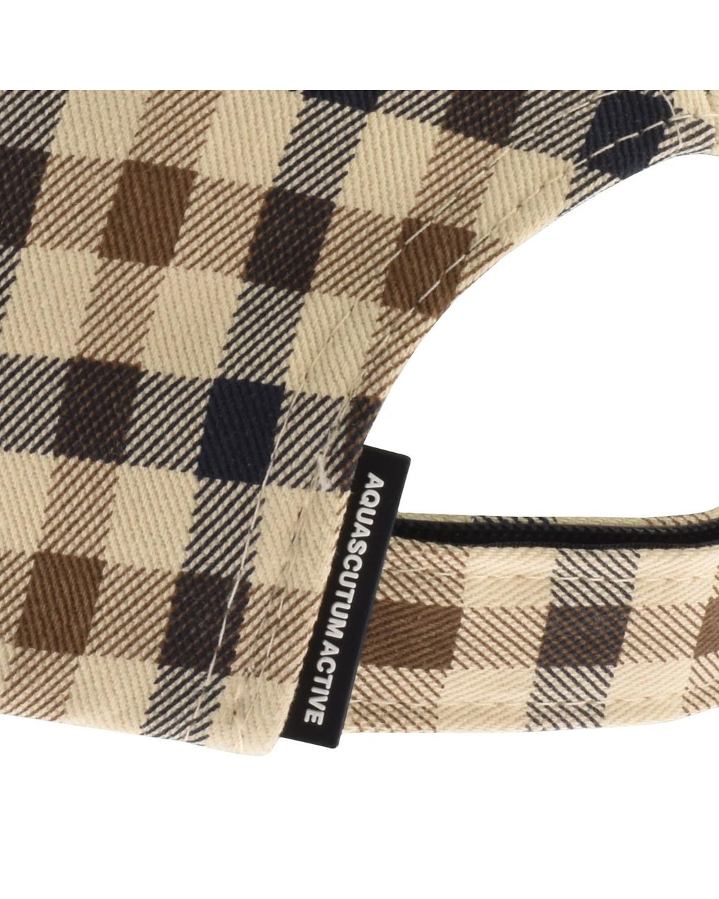 Aquascutum Natural Check Baseball Cap for men