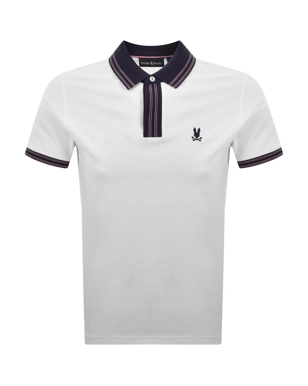 Psycho Bunny Gray Dax Pique Polo T Shirt for men