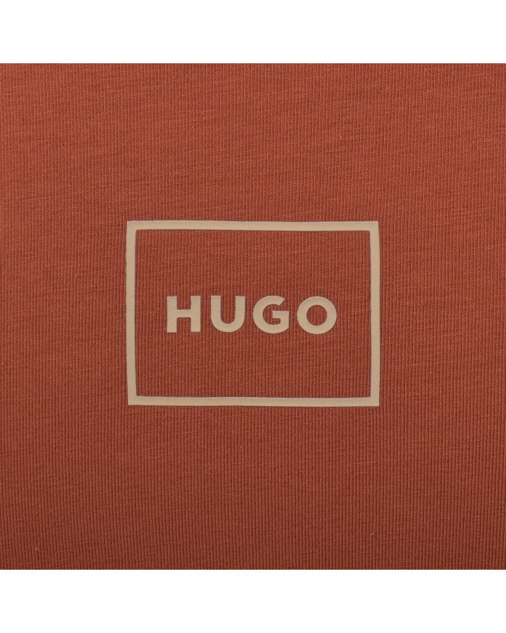 HUGO Brown Laze T Shirt for men