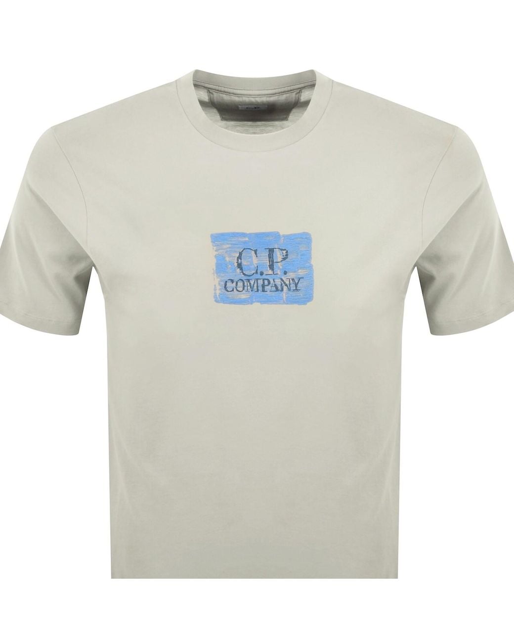 C P Company Blue Cp Company Back Logo T Shirt for men
