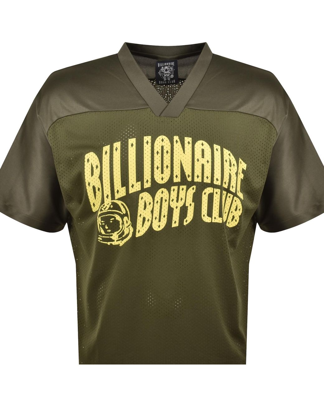BBCICECREAM Green Mesh Football T Shirt for men