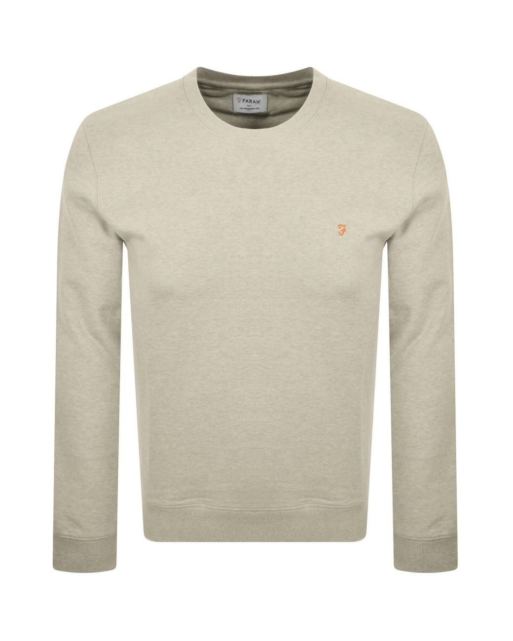 Farah Natural Farah Tim New Crew Neck Sweatshirt for men