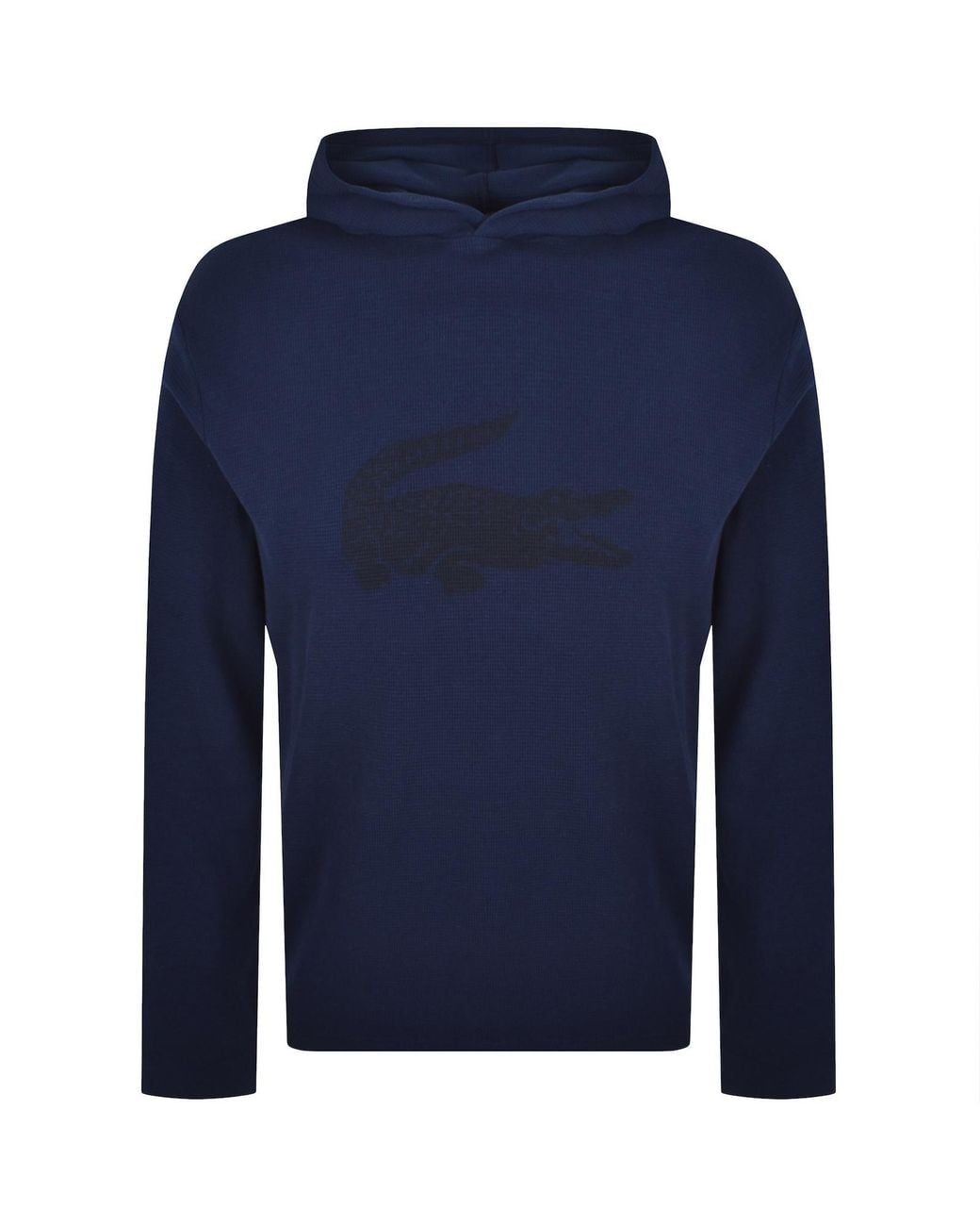 Lacoste Blue Lounge Waffle Hoodie for men