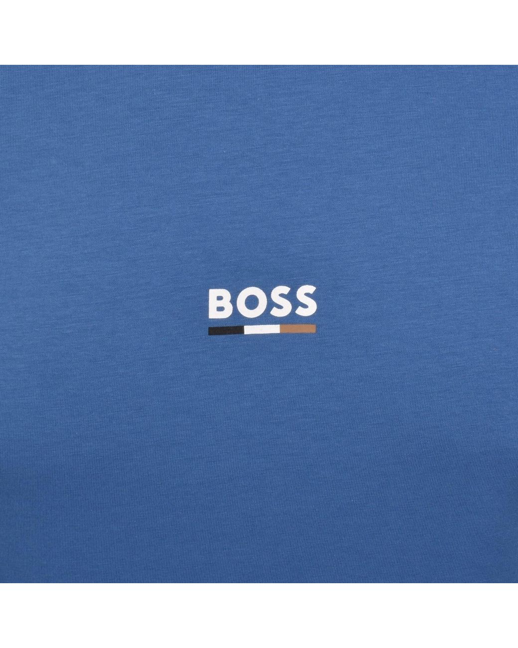 BOSS BUSINESS Blue Boss Slim Fit T Shirt Bright for men