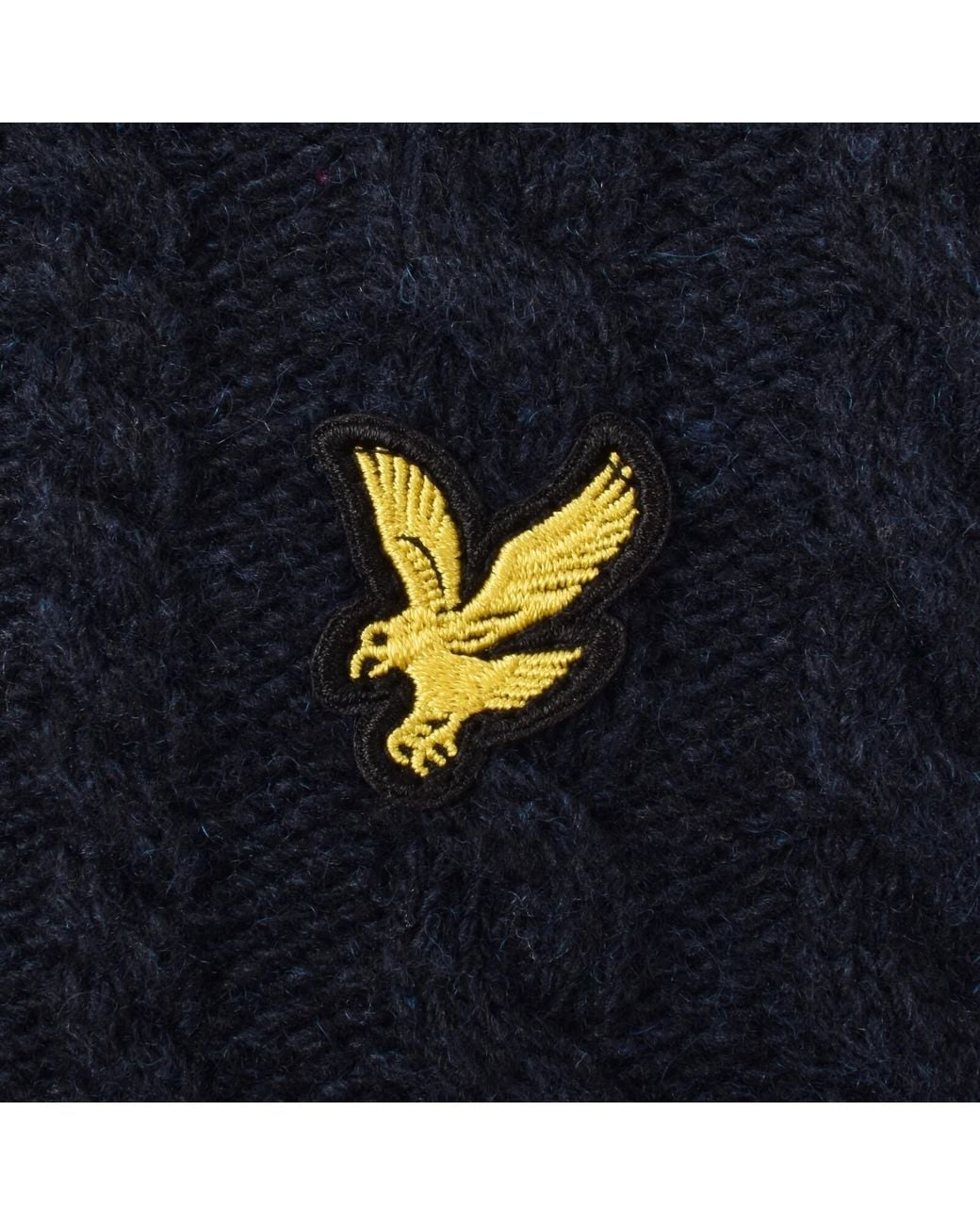 Lyle & Scott Blue Cable Knit Jumper for men