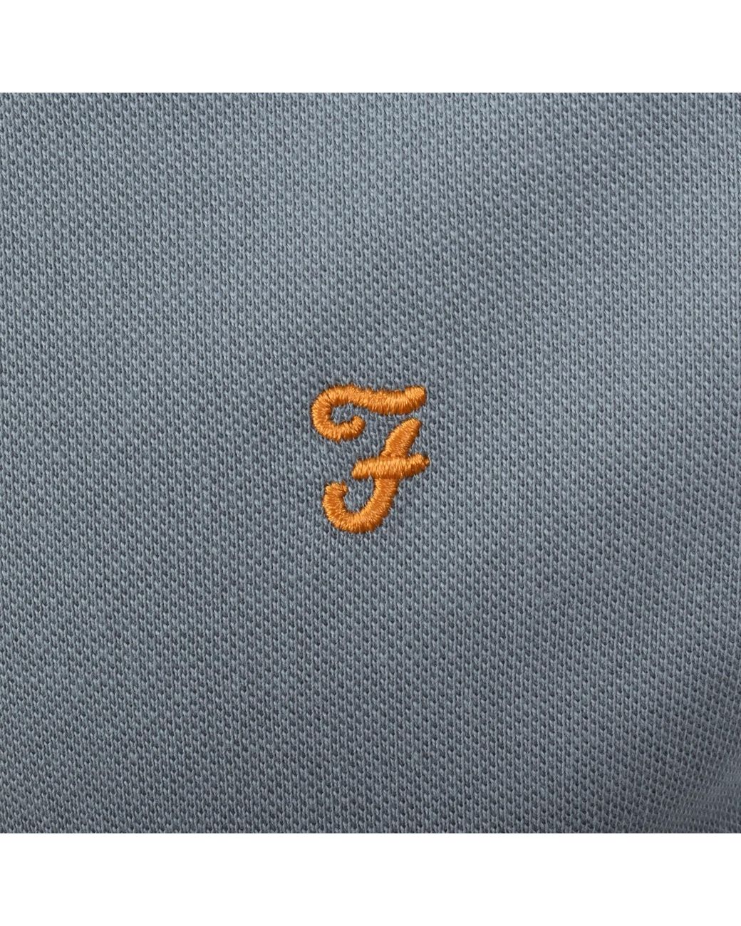 Farah Blue Farah Cunningham Polo T Shirt for men