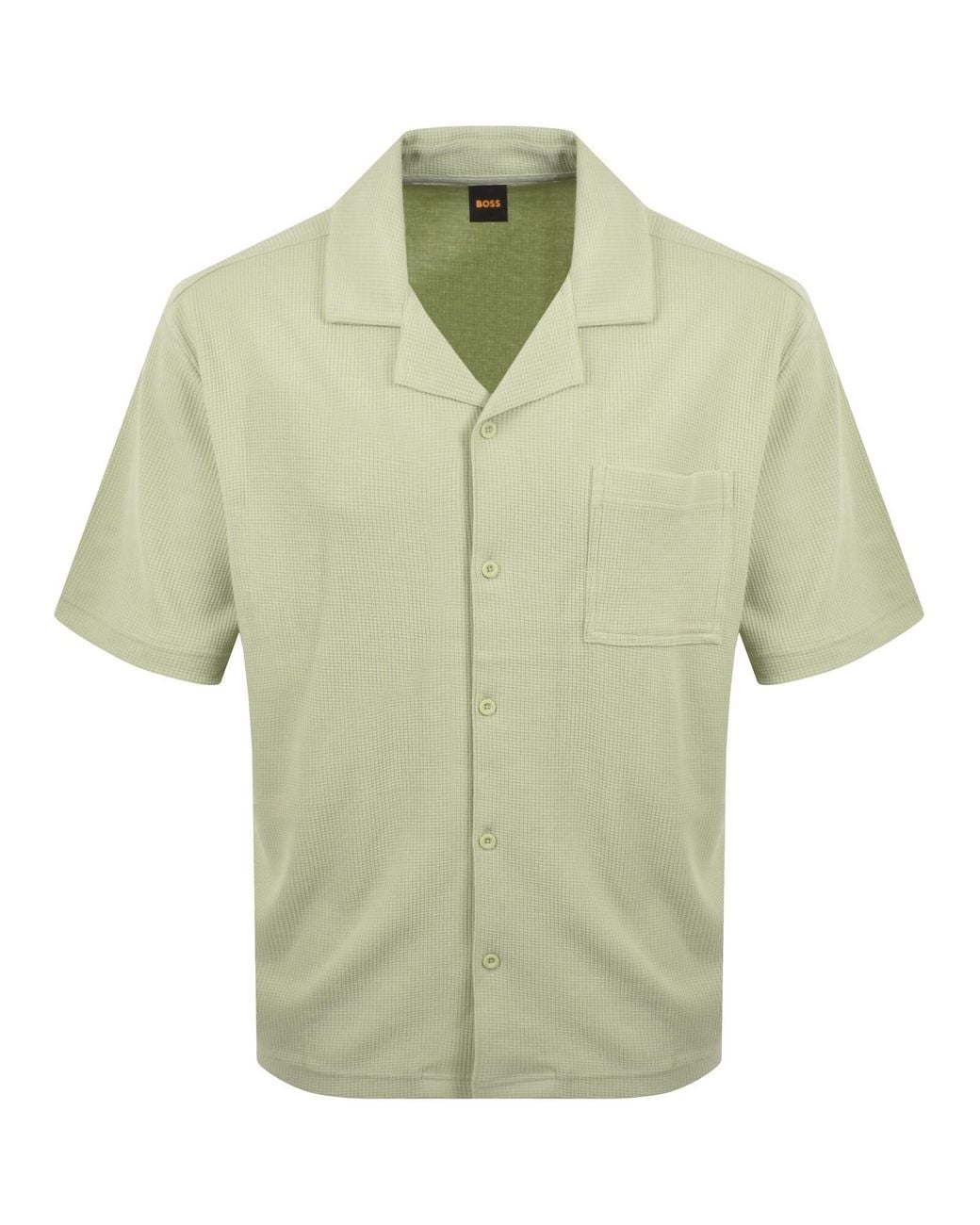 Boss Green Boss Urbanwaffle Short Sleeve Shirt for men