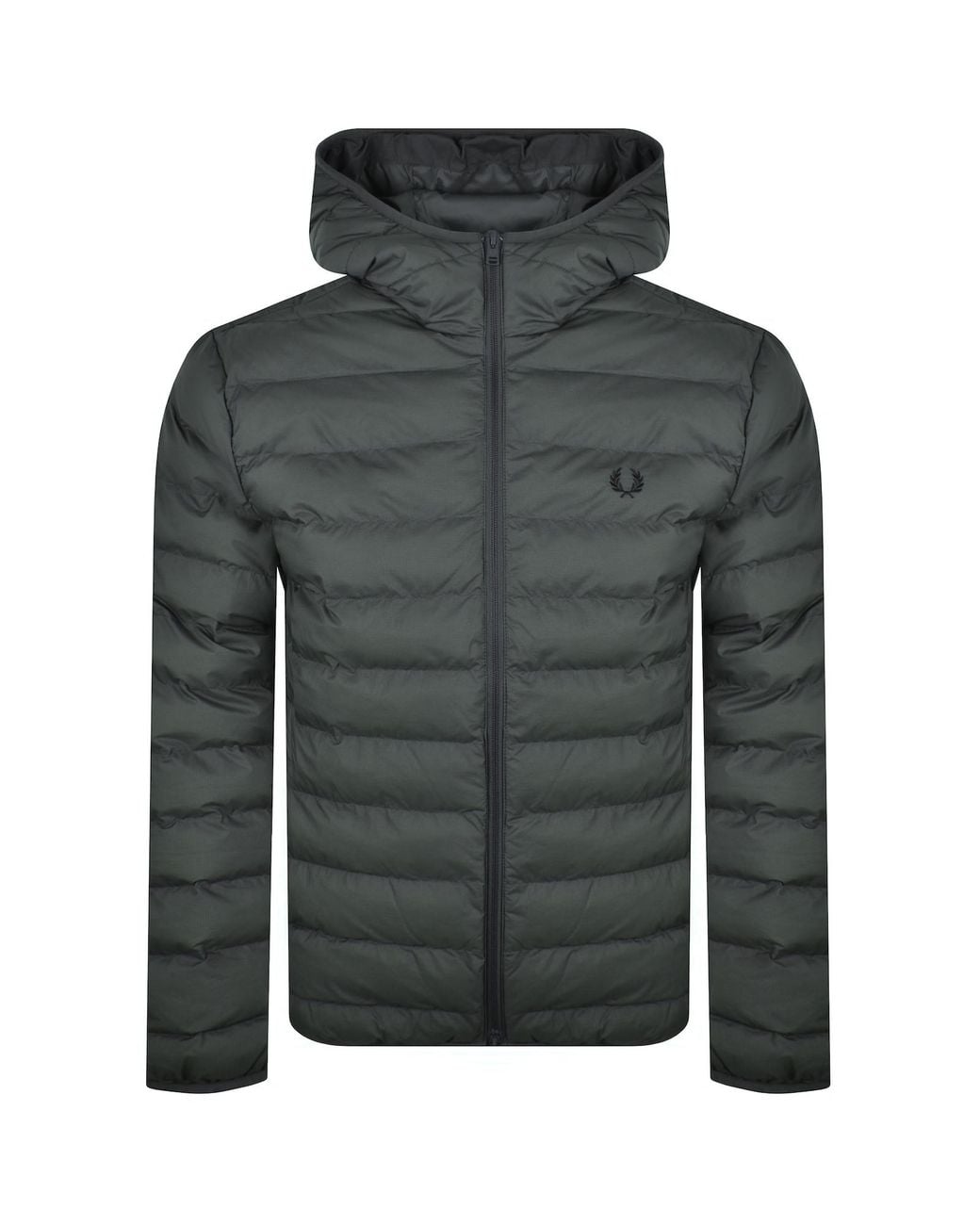 Fred Perry Gray Insulated Jacket for men