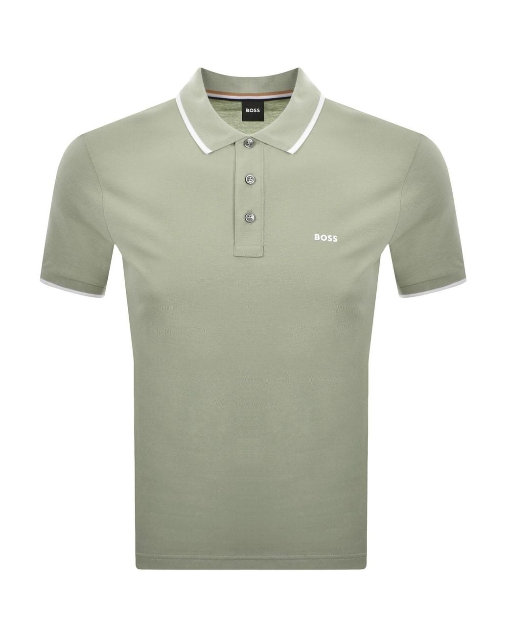 BOSS BUSINESS Green Boss Parlay 190 Polo T Shirt for men
