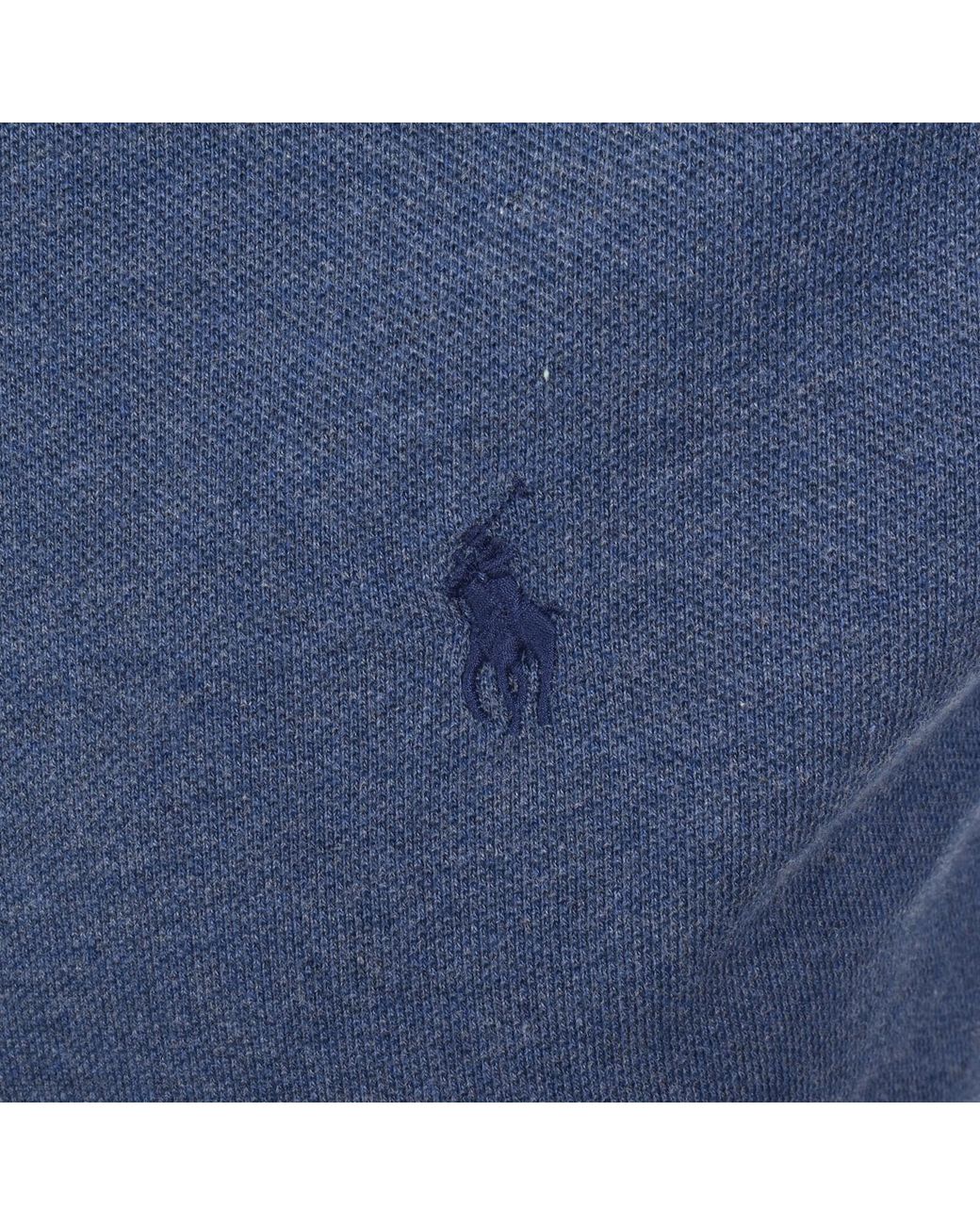 Ralph Lauren Blue Custom Slim Polo T Shirt for men