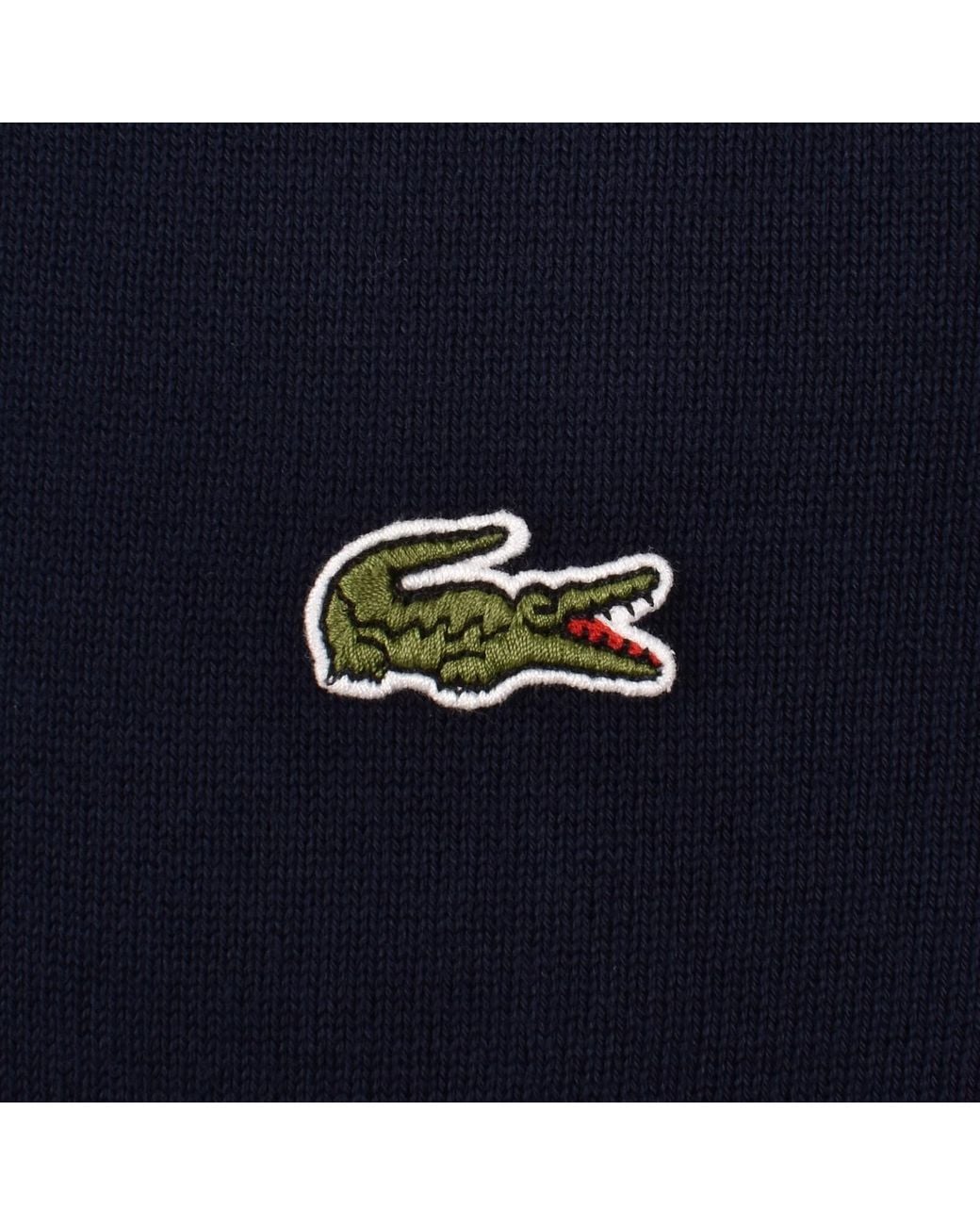 Lacoste Blue Crew Neck Knit Jumper for men