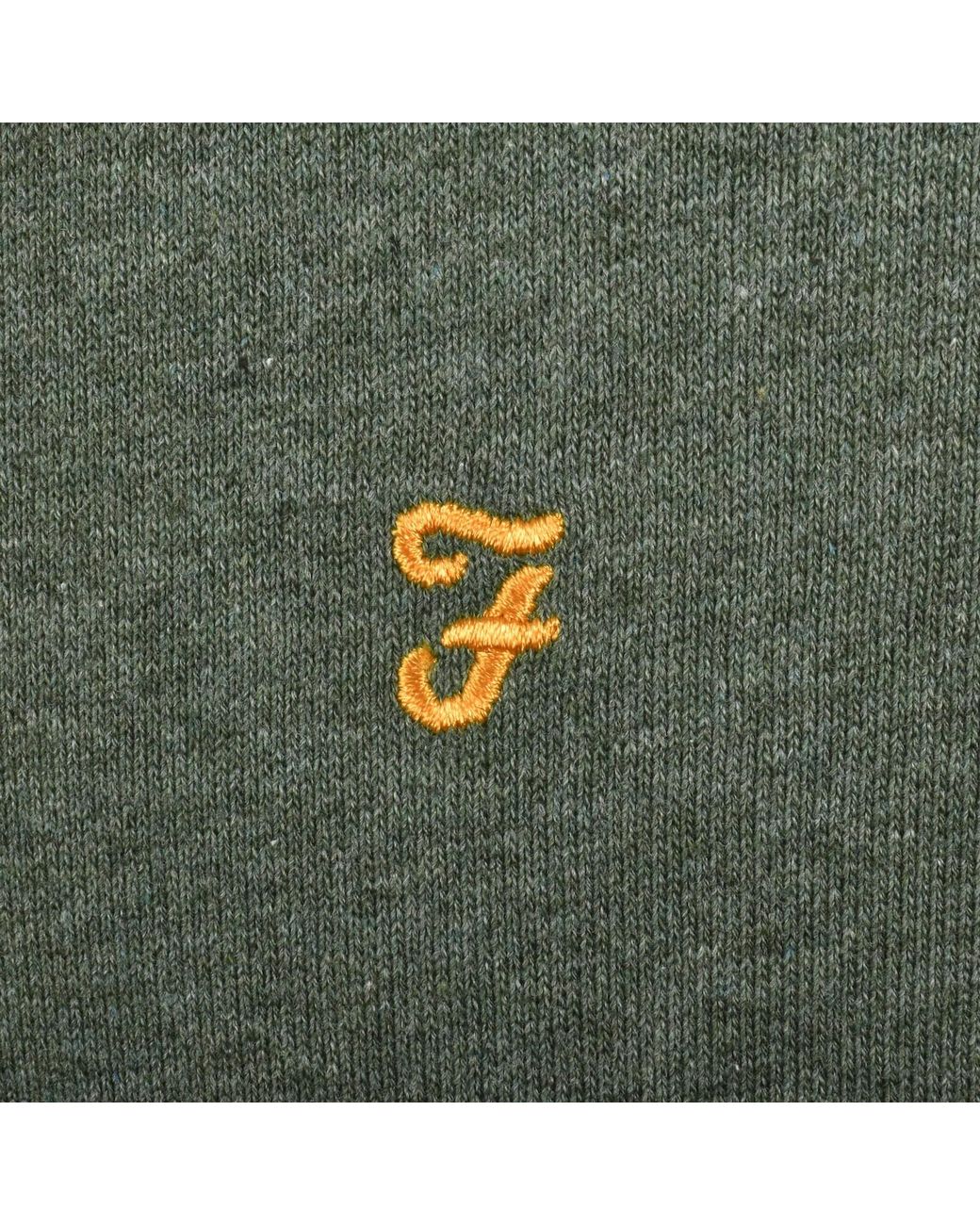 Farah Green Farah Hemming Sweatshirt Rosemary for men