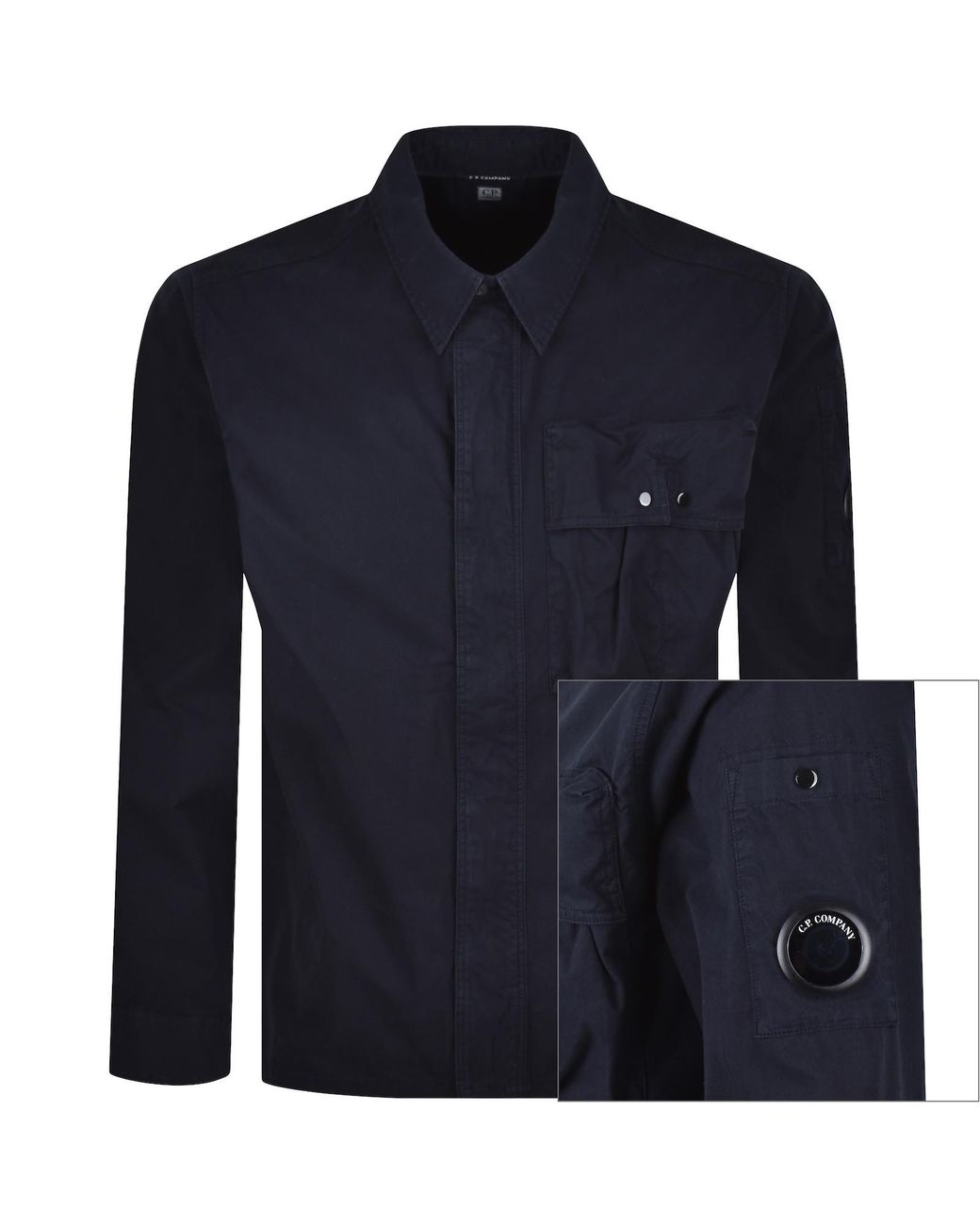 C P Company Blue Cp Company Long Sleeve Shirt for men