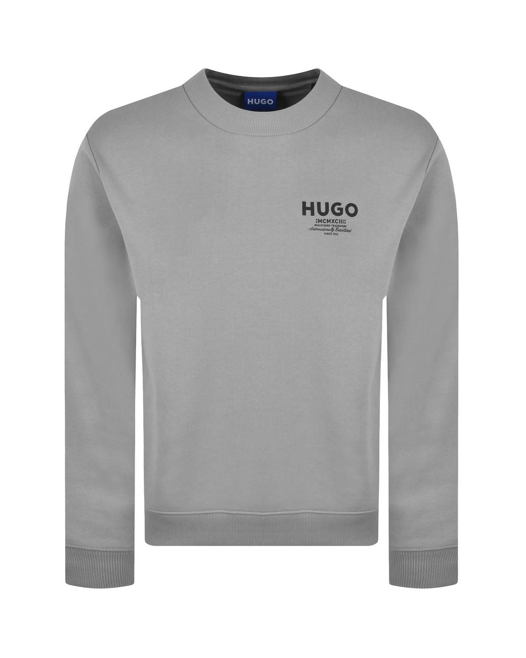 HUGO Gray Hugo Nespon Sweatshirt for men